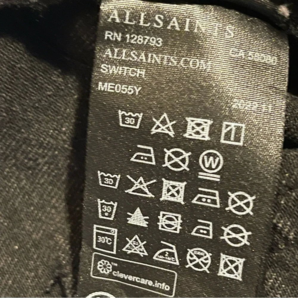 All Saints Switch denim shorts mens 34 NWOT‎ black - Picture 12 of 14